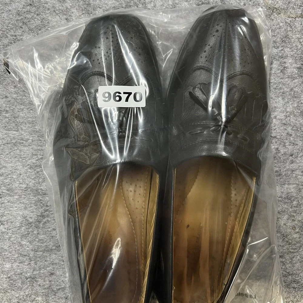 Sandro Moscoloni Shoes Mens Size 11 D JJ Black‎ Vineyard Tassel Loafers Leather